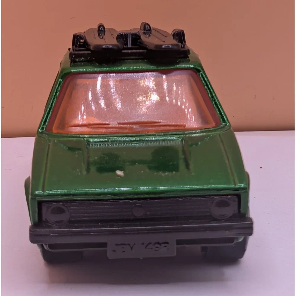 Matchbox Superfast No 7 VW Golf Green 1976 Lesney England Box Surfboards